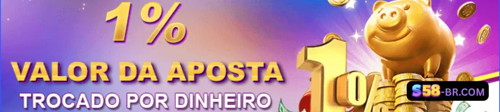 Banner de promoções S58 com bônus e rodadas grátis