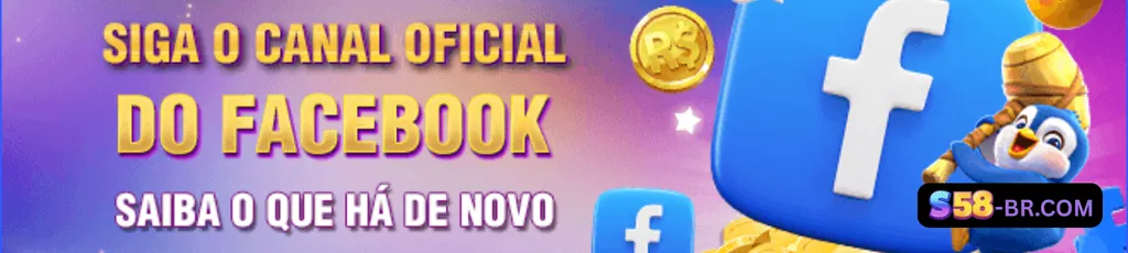 Banner de promoções S58 com bônus e rodadas grátis