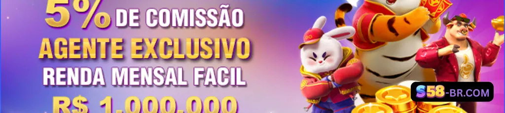 Banner de promoções S58 com bônus e rodadas grátis